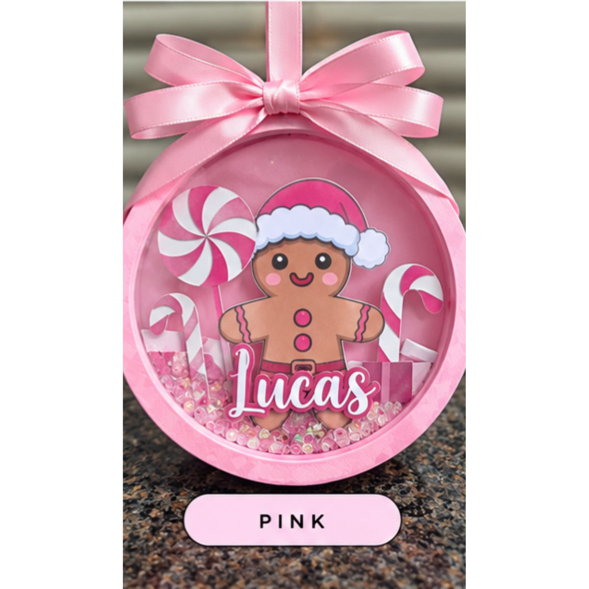 🍭 Gingerbread Candyland Ornament