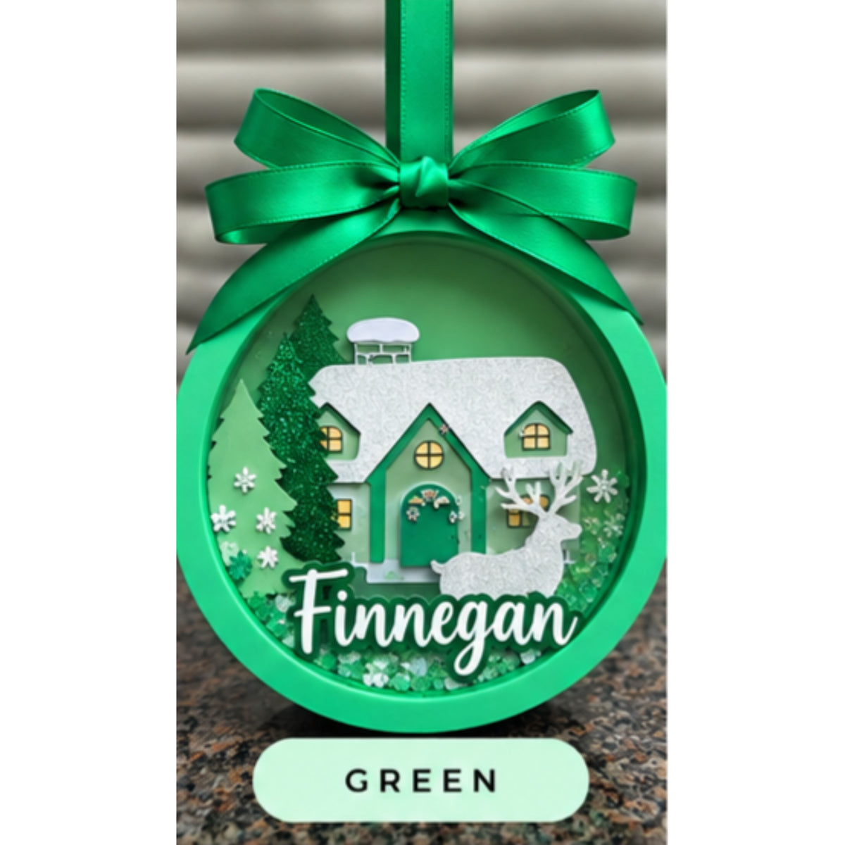 🏡 Christmas Cottage Ornament