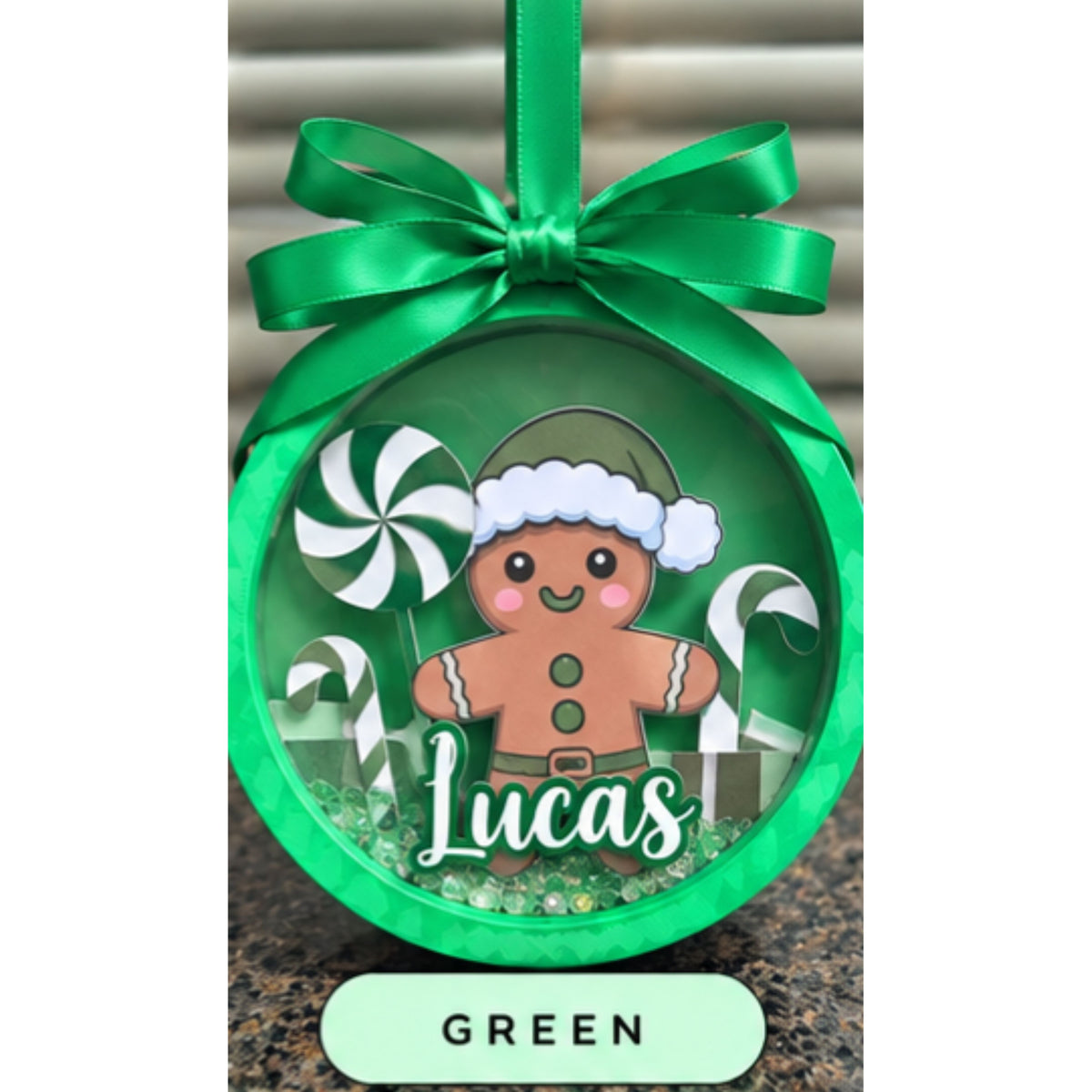 🍭 Gingerbread Candyland Ornament