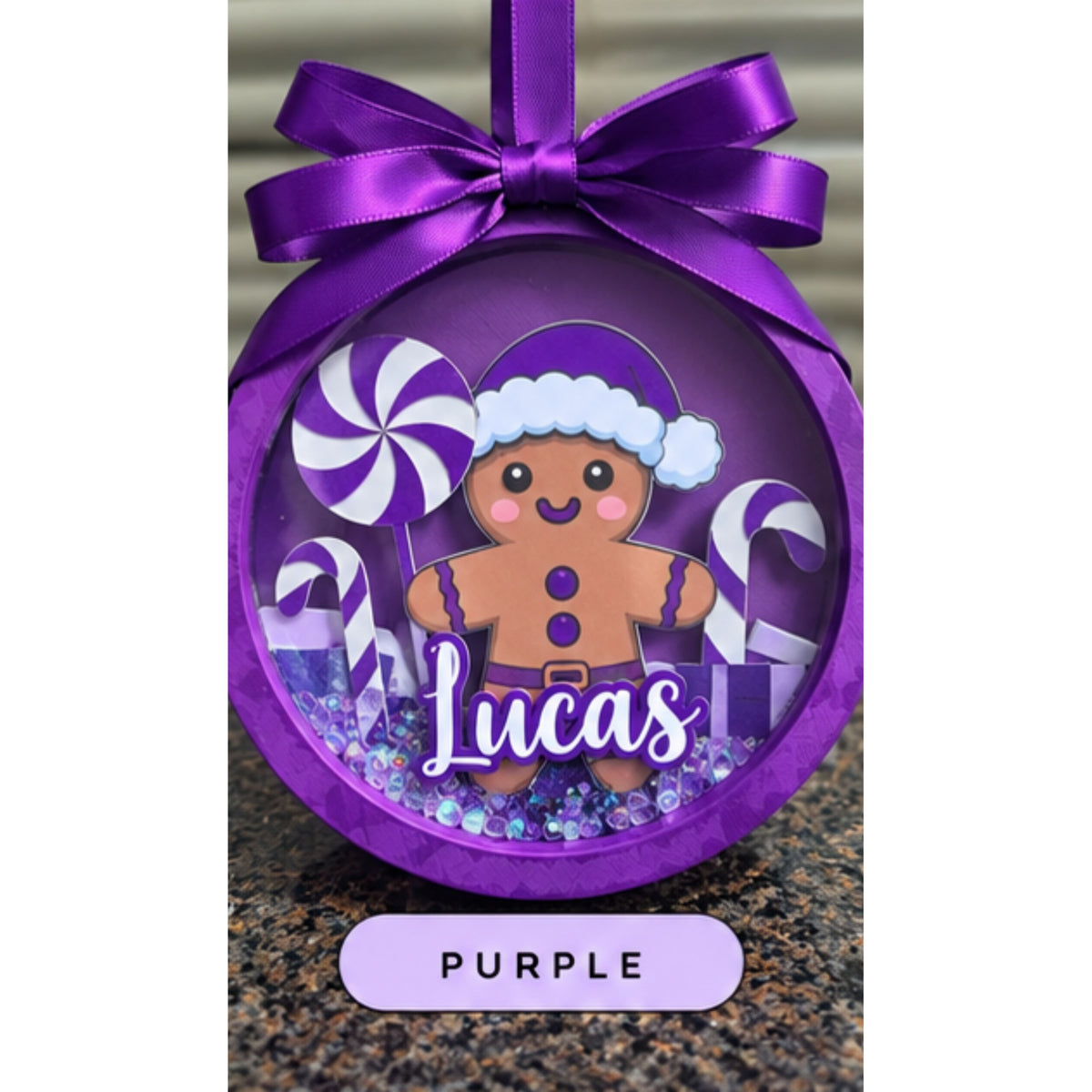 🍭 Gingerbread Candyland Ornament