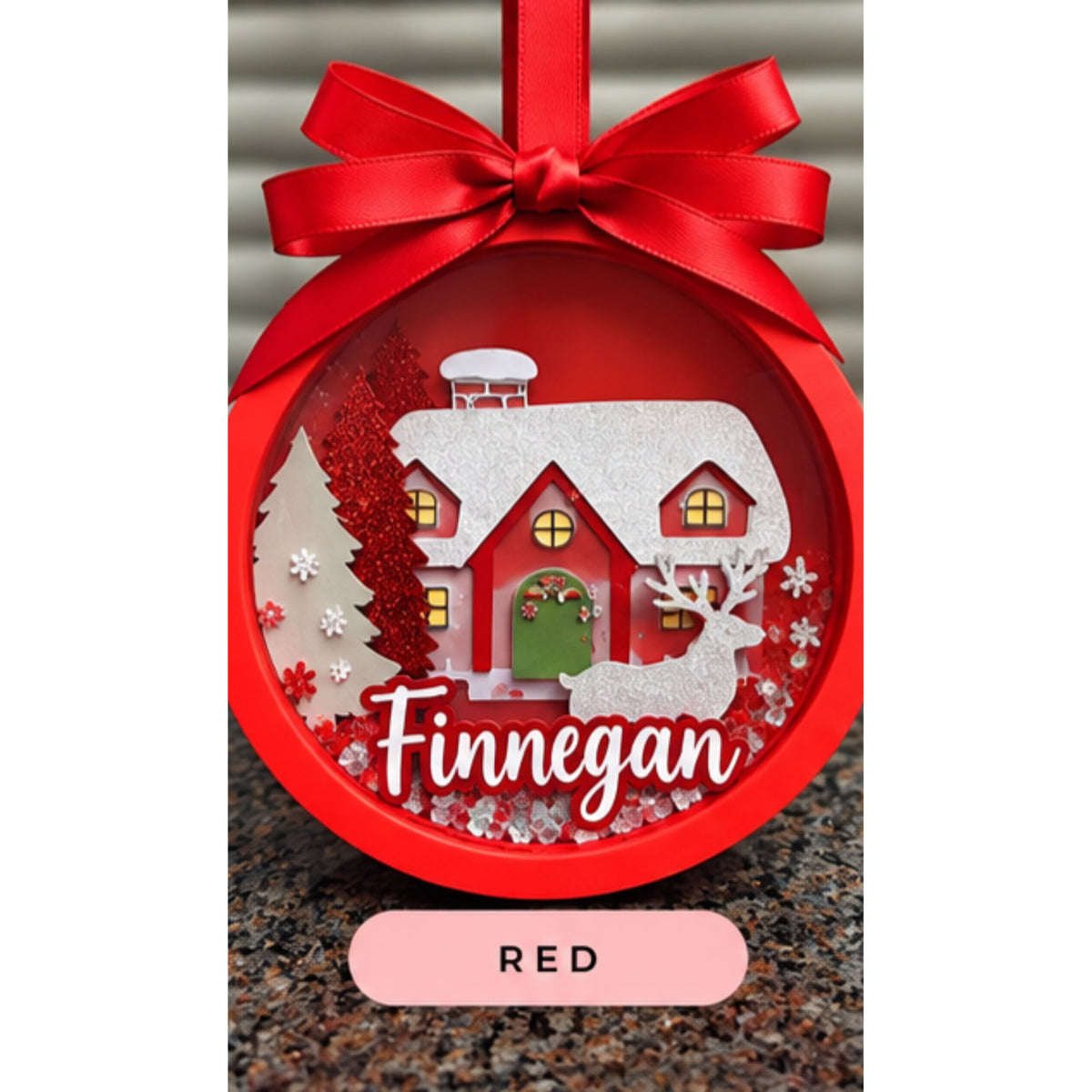 🏡 Christmas Cottage Ornament