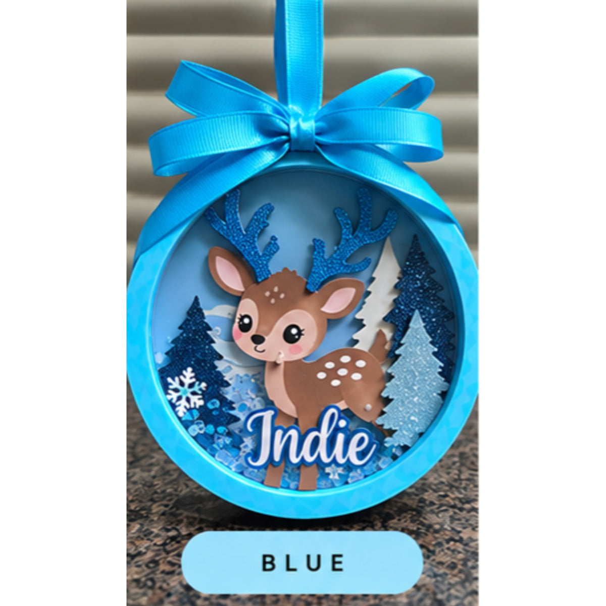 🦌 Woodland Reindeer Ornament