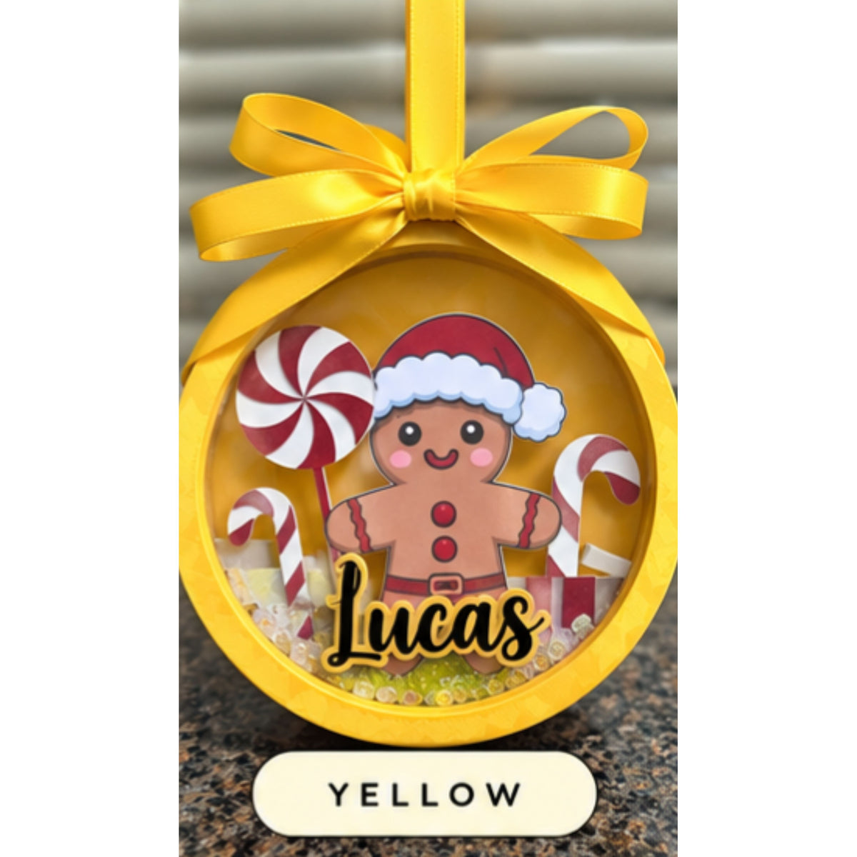 🍭 Gingerbread Candyland Ornament
